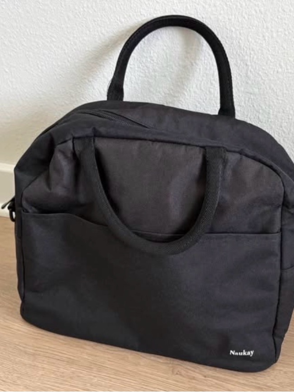 Black Insulated Travel & Work Lunch Bag
